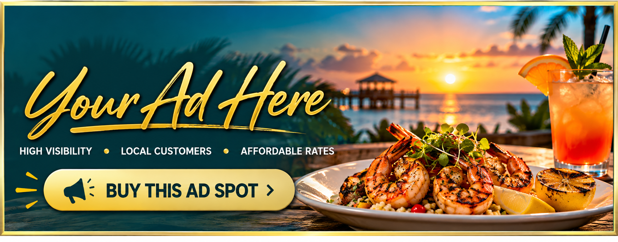 Super Featured restaurant advertising placeholder